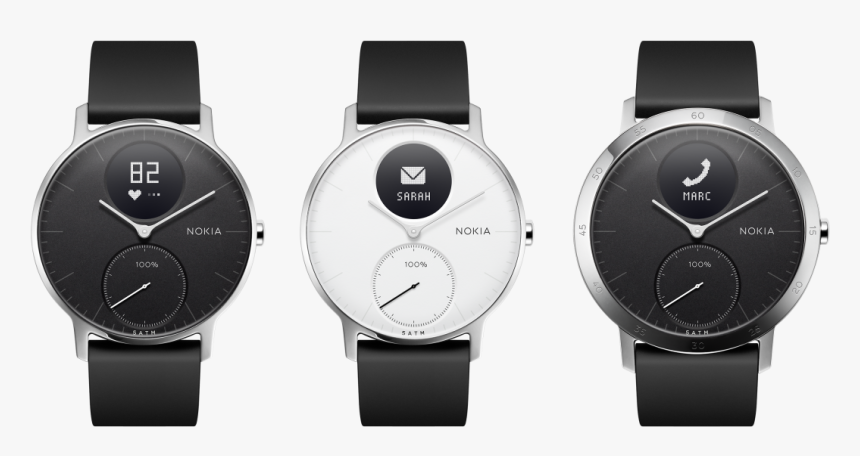 Nokia S Steel Hybrid Smartwatch - Nokia Steel Hr Test, HD Png Download