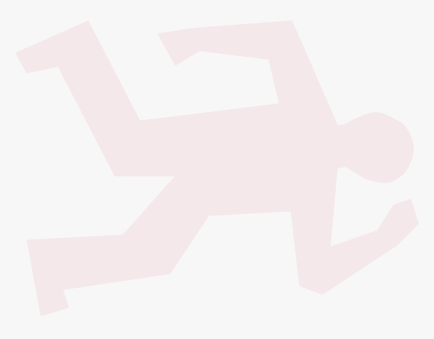 Murder Clipart Chalk Outline - Airplane, HD Png Download