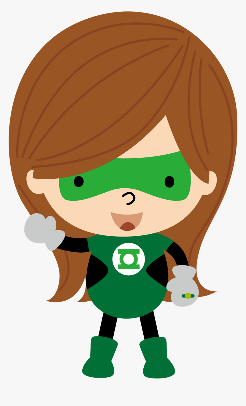 Superhero Clipart Girl Green Lantern, HD Png Download