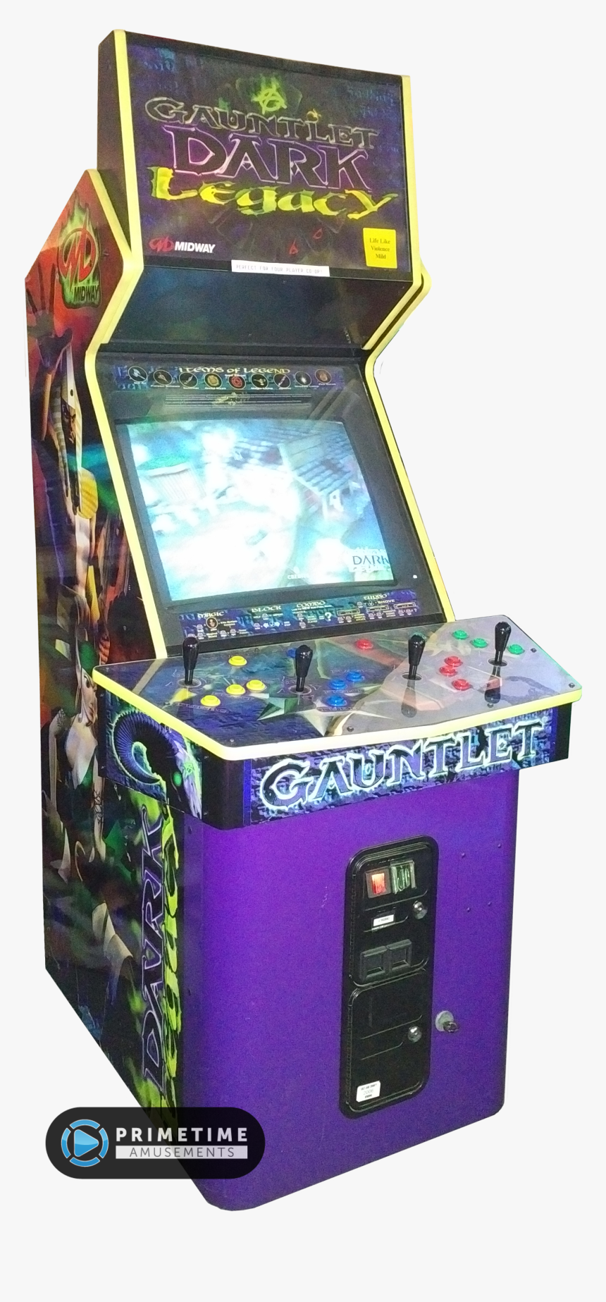 Gauntletdarklegacypta - Gauntlet Dark Legacy Arcade Machine, HD Png Download