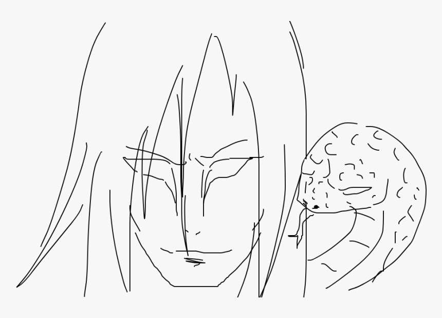 Desenho Do Orochimaru , Png Download - Line Art, Transparent Png