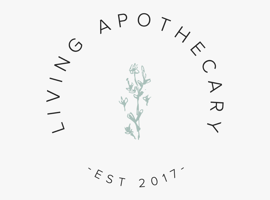 Living Apothecary Submark Logos Dark Grey Sage, HD Png Download