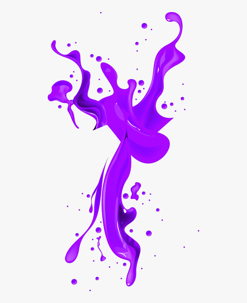 #paint #splatter #splash #purple - Nail Polish Splash Png, Transparent Png
