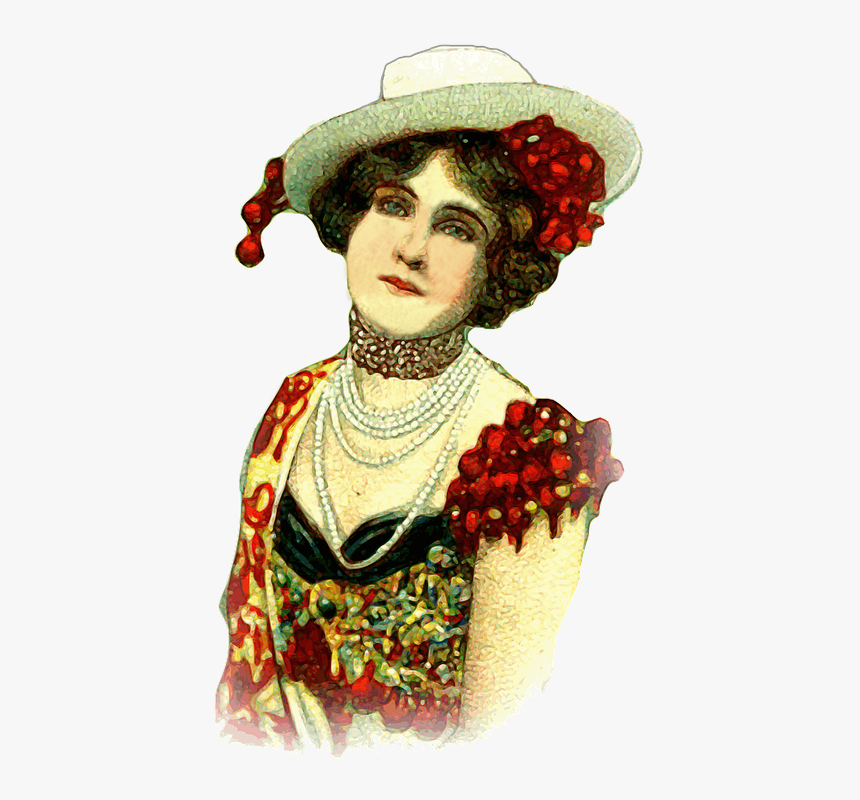 Woman, Lady, Vintage, Girl, Fashion, Female, Beauty - Woman Vintage Png, Transparent Png