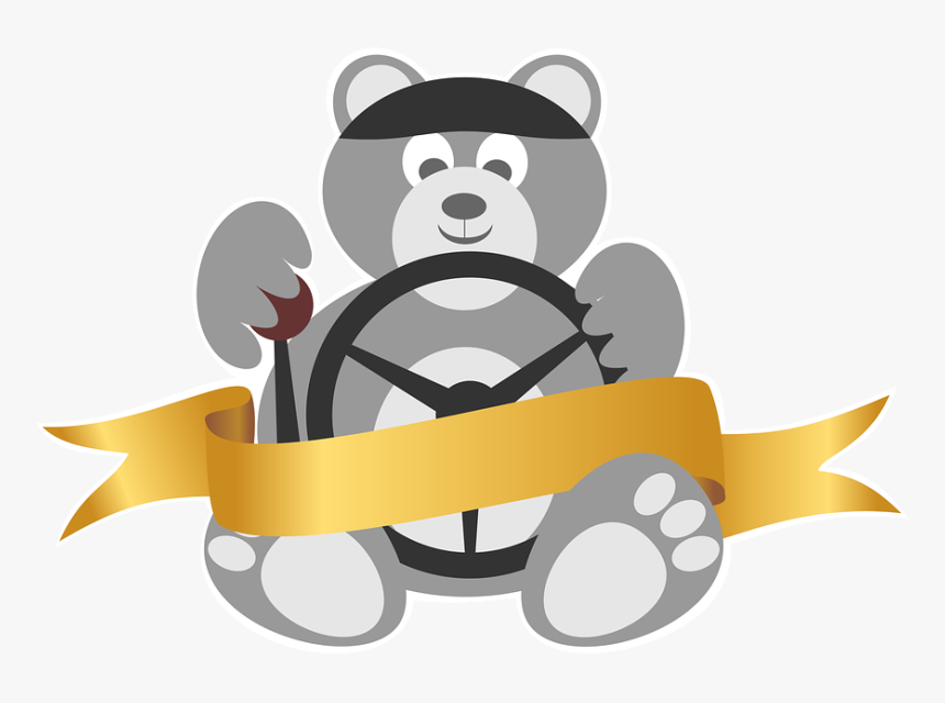 Vector, Bear, Trucker, Logo, Teddy Bear - Vector Graphics, HD Png Download