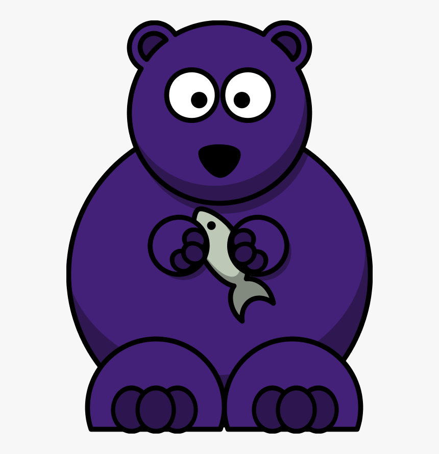 Transparent Black Bear Clipart - Cartoon Bear Clipart, HD Png Download