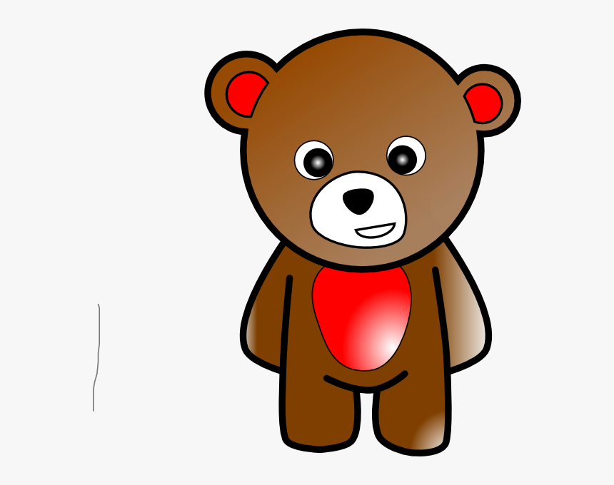 Bear 2 Clip Art - Cartoon Bear Standing Up, HD Png Download