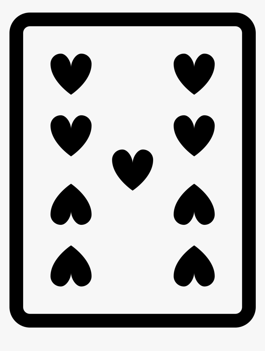9 De Copas Icon - Heart, HD Png Download