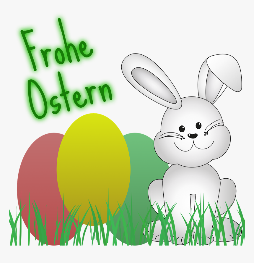 Easter, Easter Eggs, Easter Bunny, Egg, Colored, Easter - White Rabbit Cut Out, HD Png Download