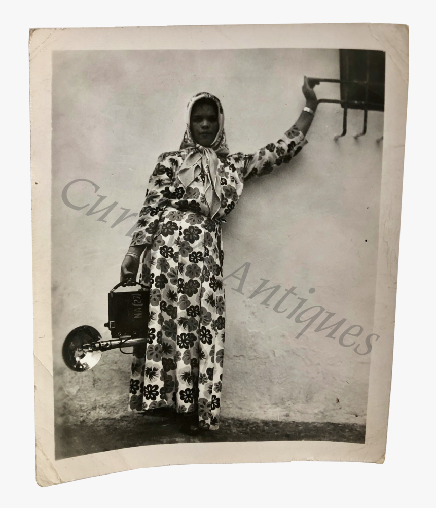Vintage 1950s Arab Female Photographer Semi Nude Risque - Creative Arts, HD Png Download