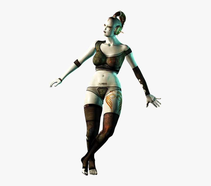 Girl, Steampunk, Vintage, Retro, Hair, 3d, Cyberpunk, HD Png Download