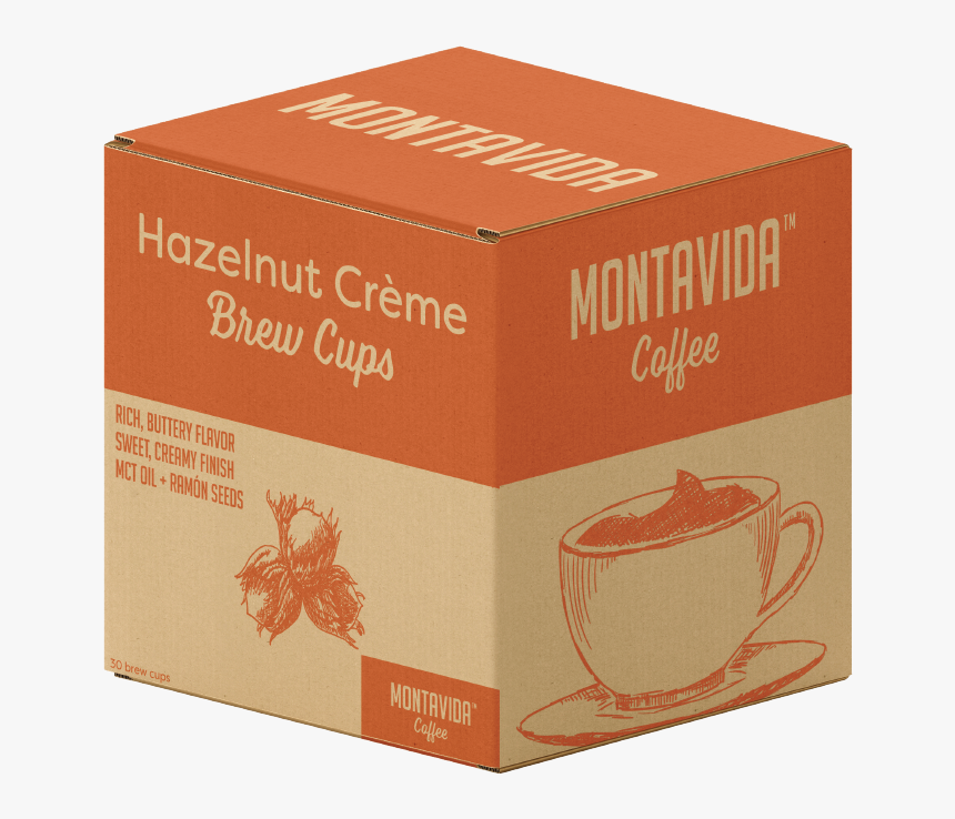 Picture Of Montavida Hazelnut Crème 30ct Brew Cups - Box, HD Png Download