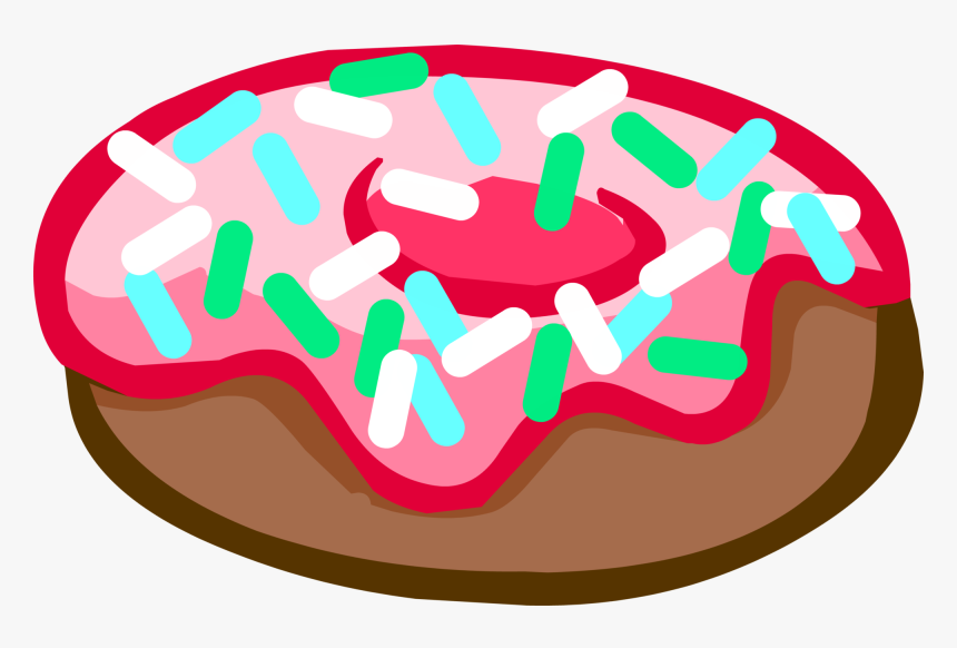 Jelly Donut Clipart - Donut Club Penguin Png, Transparent Png