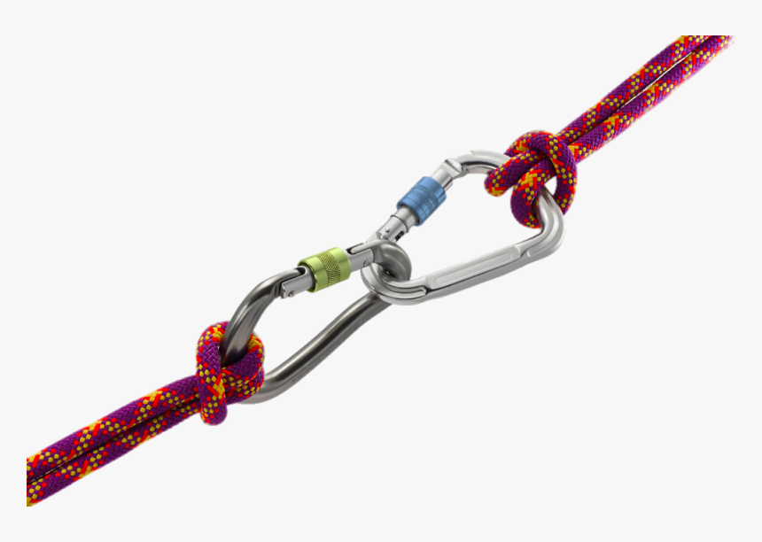 Transparent Carabiner Png - Mountaineering Rope, Png Download