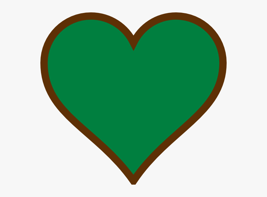 Brown Green Heart Svg Clip Arts - Brown And Green Heart, HD Png Download