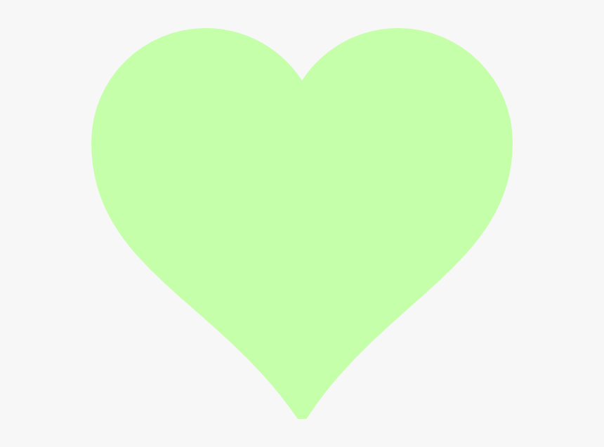 Green Heart Svg Clip Arts - Light Green Heart, HD Png Download