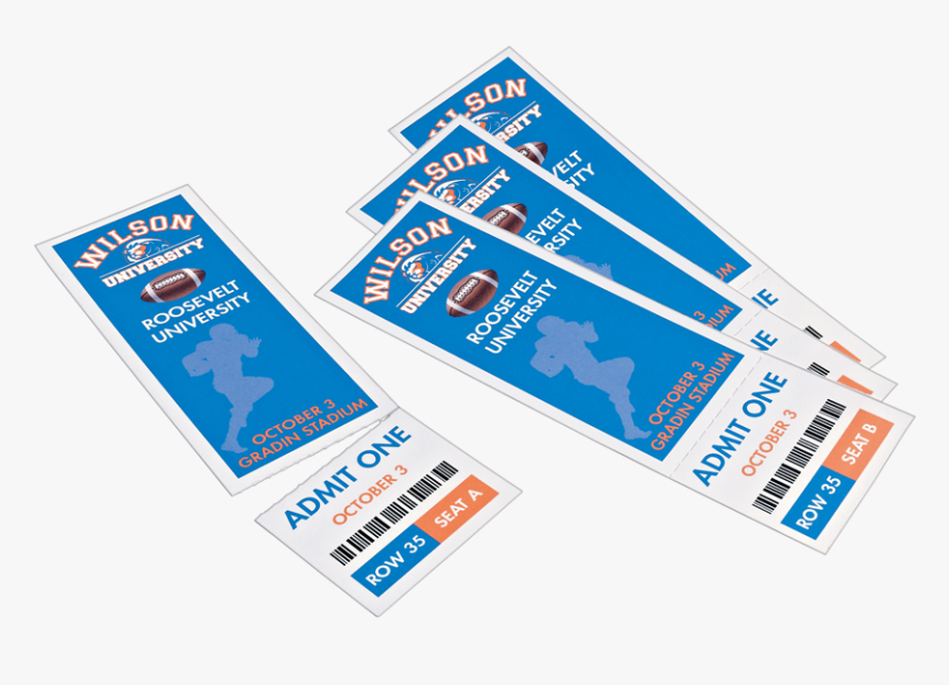 Avery® Tickets With Tear Away Stubs 1 3/4 - Electric Blue, HD Png Download