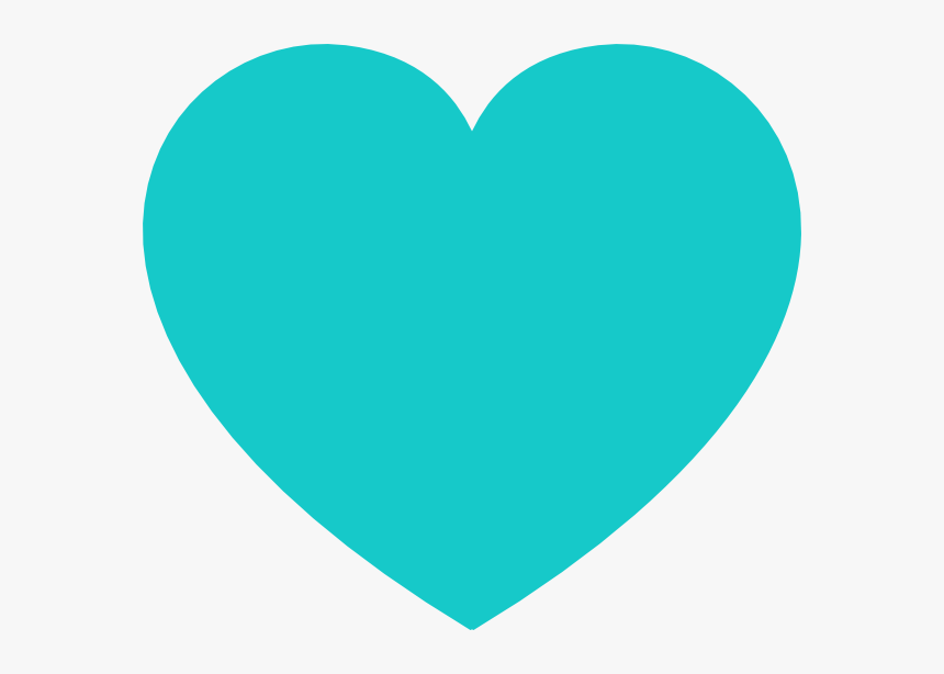 Heart Png - Teal Heart Clipart, Transparent Png