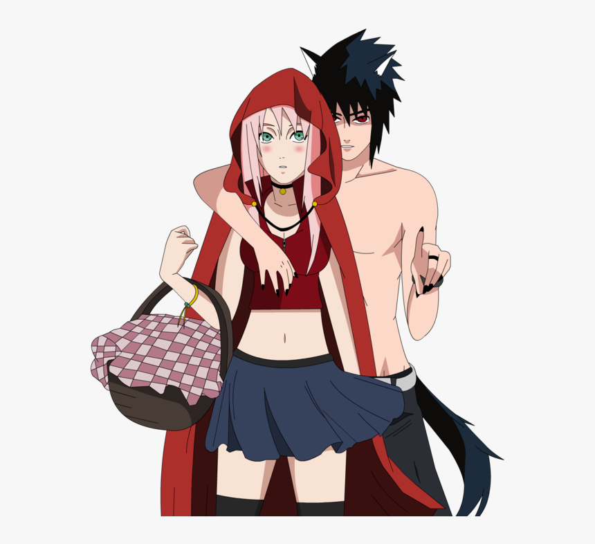 Transparent Hood Clipart - Sakura Haruno Little Red Riding Hood, HD Png Download