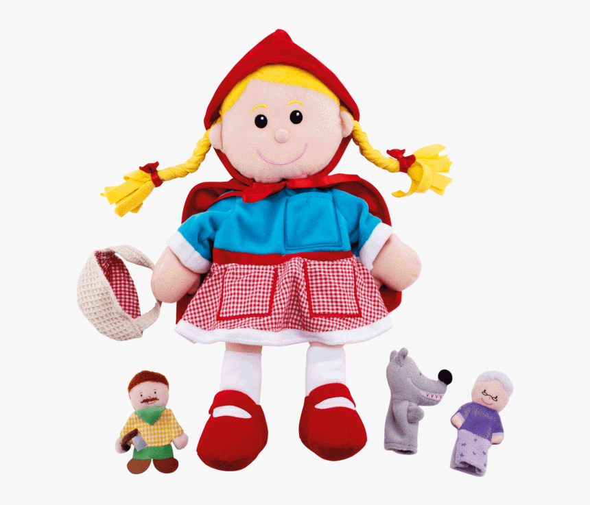 Hand Puppet Set, Little Red Riding Hood - Little Green Riding Hood Baby Toy Dolls, HD Png Download