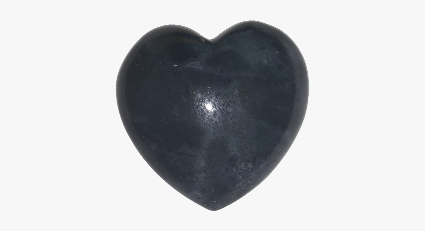 C He Green Moss Agate Heart - Heart, HD Png Download