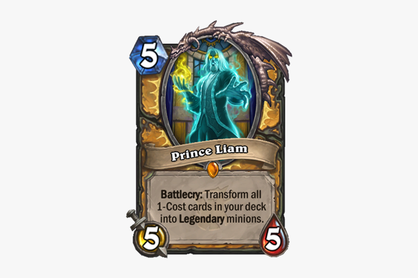 Hearthstone, Card, Reveal, Witchwood, Stream, Live, - Prince Liam Hearthstone Card, HD Png Download