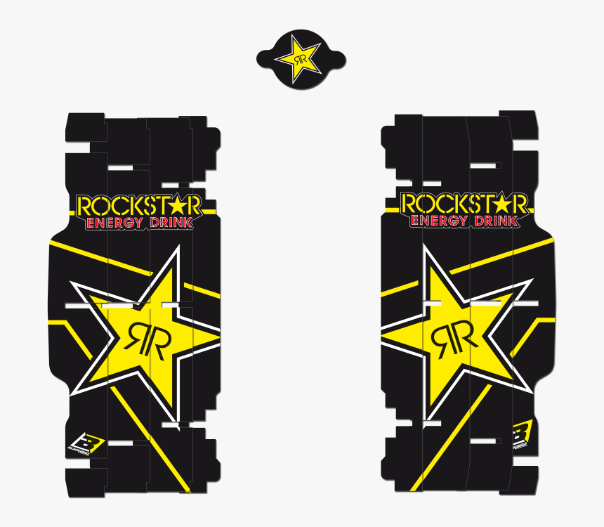 Blackbird Racing Rad Louver Stickers Rockstar Energy - Rockstar Energy Drink, HD Png Download