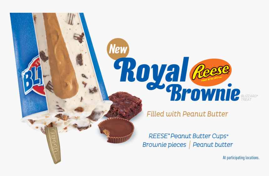 Royal Reese S Brownie Blizzard , Png Download - Dairy Queen Royal Reese's Brownie Blizzard, Transparent Png