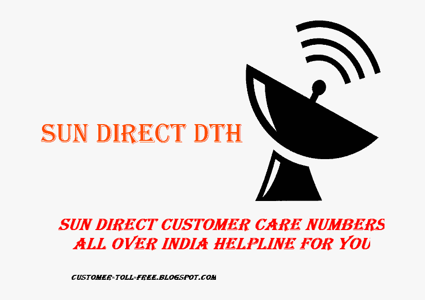 Sun Direct Dth Customer Care Numbers Graphic Design, HD Png Download