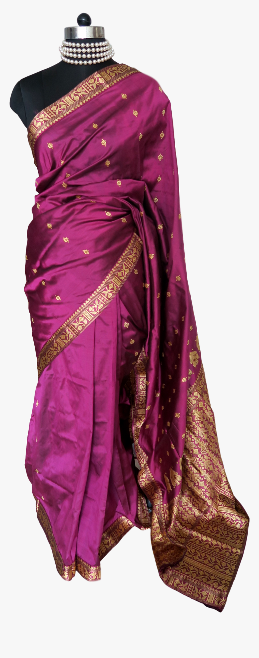 Silk Saree Png, Transparent Png