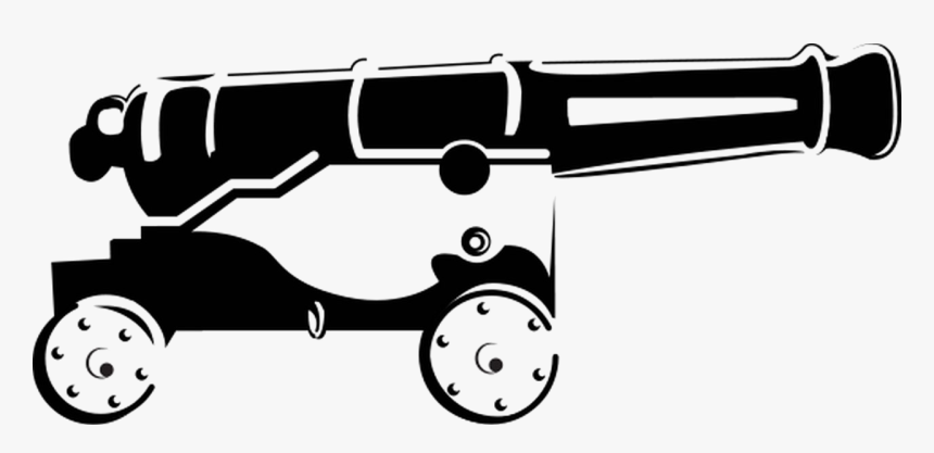 Cannon Png Transparent Image - Cannon Black And White, Png Download