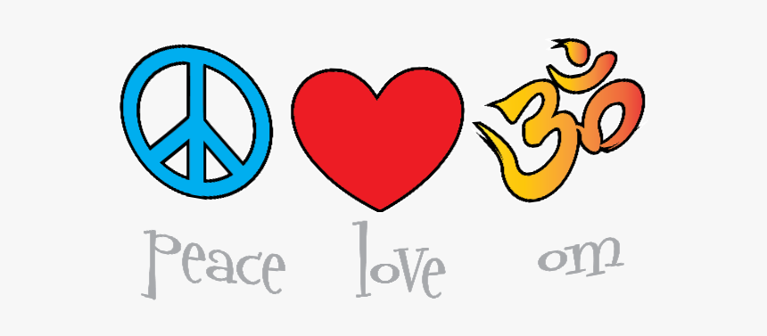 Png Text Peace Love Om, Transparent Png