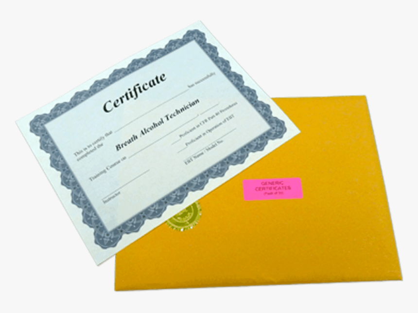 Dot Urine Collector Certificate, HD Png Download