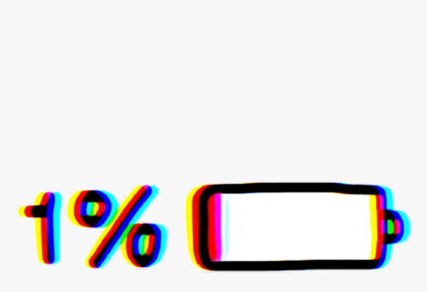 #battery #percentage #1% #batterypercentage #empty, HD Png Download