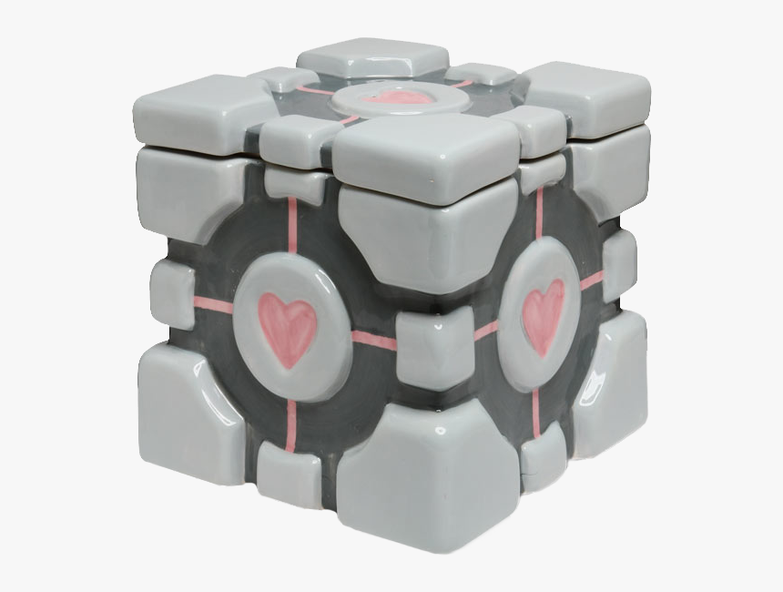 Transparent Cookie Jar Png - Portal Companion Cube, Png Download