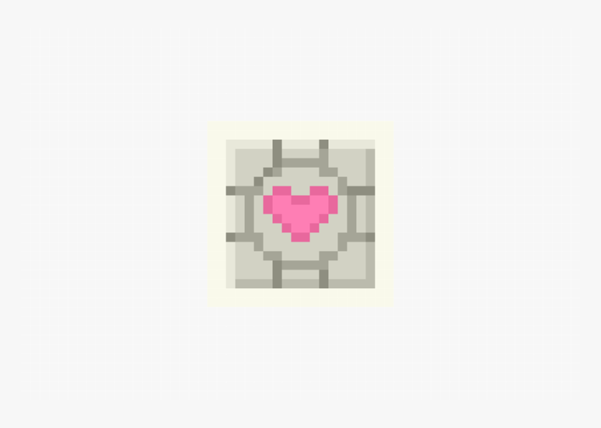 Companion Cube - Emblem, HD Png Download