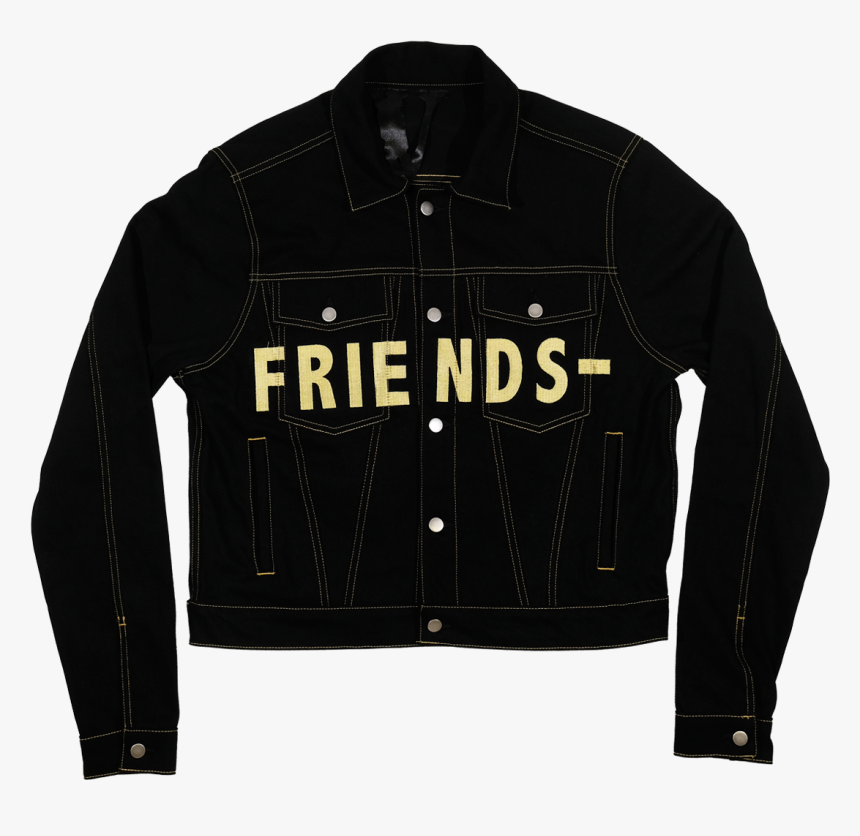 Friends Denim Jacket - Leather Jacket, HD Png Download
