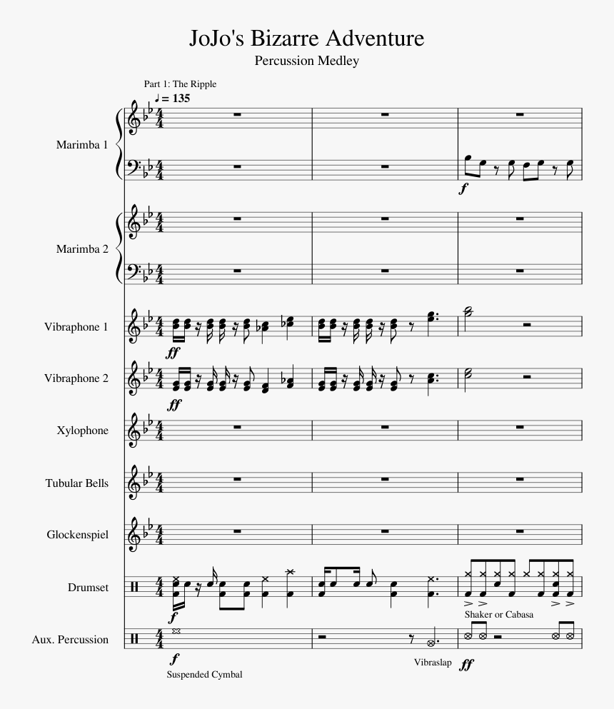 Xylophone Sheet Music Last Stardust, HD Png Download