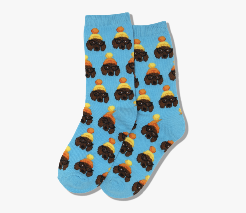 Kid S Winter Dogs Crew Socks 
 Class Slick Lazy Image - Sock, HD Png Download