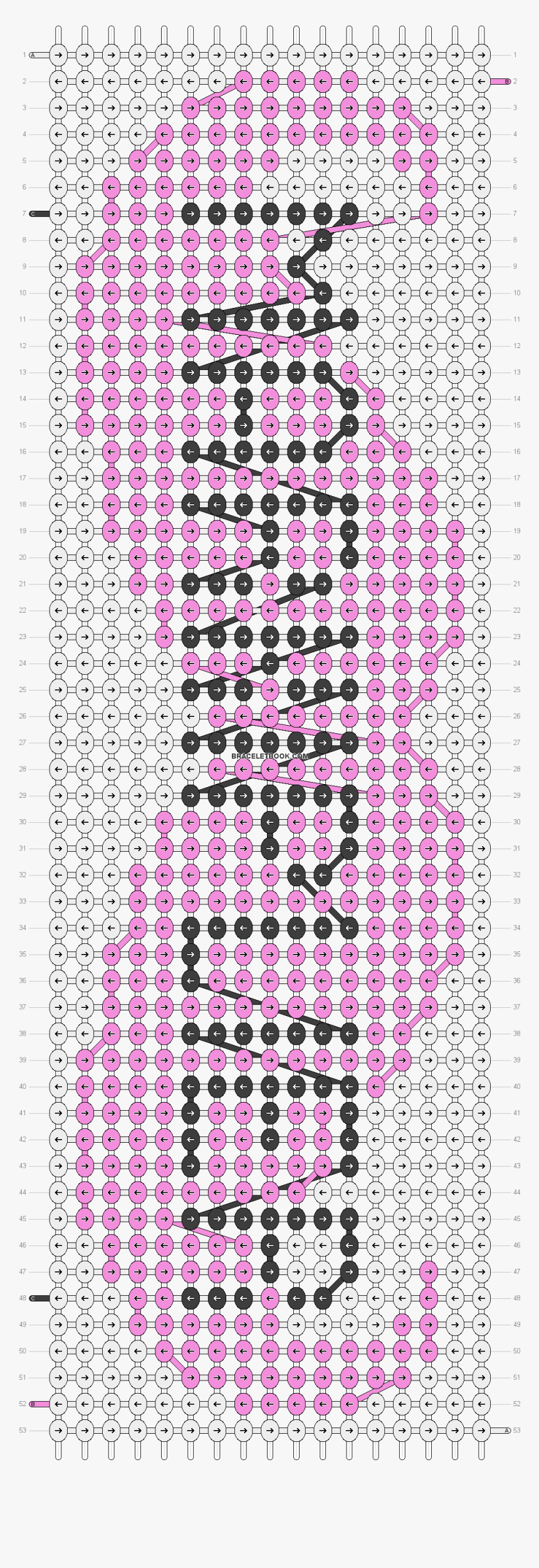 Alpha Pattern - Friendship Bracelets Cartoon Alpha Pattern, HD Png Download