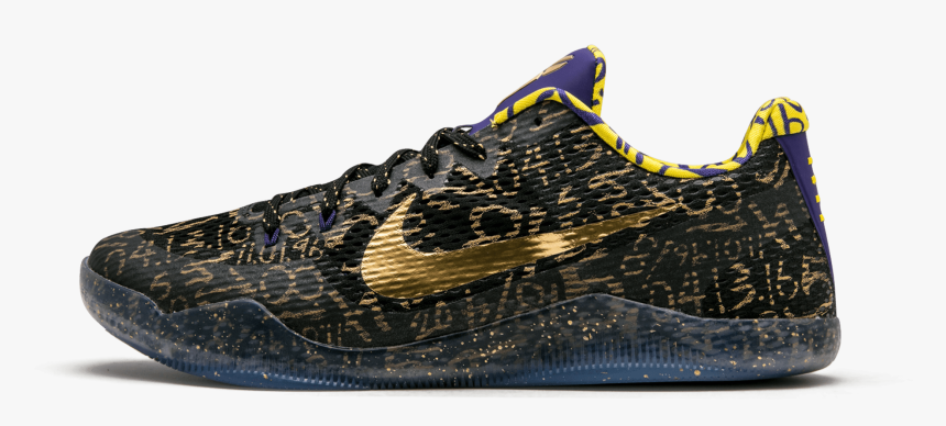 Kobe 11low Cut Purple And Gold, HD Png Download