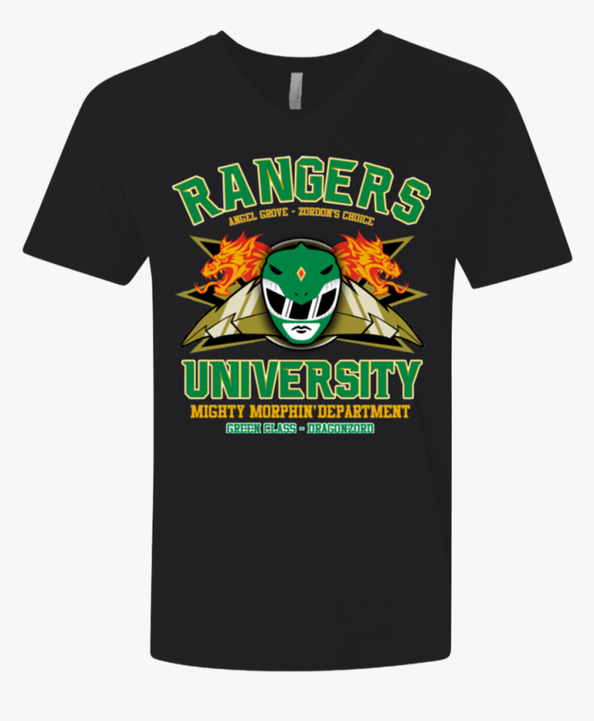 Rangers U Green Ranger Men S Premium V-neck - T-shirt, HD Png Download