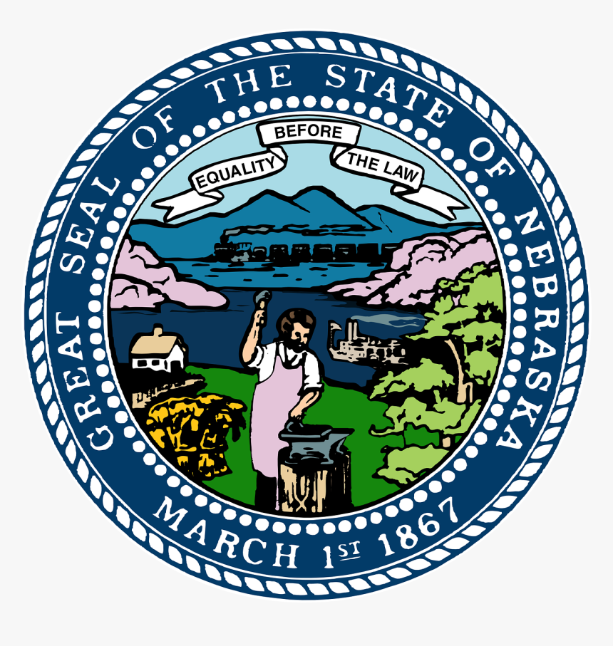 Nebraska Flag In Color, HD Png Download