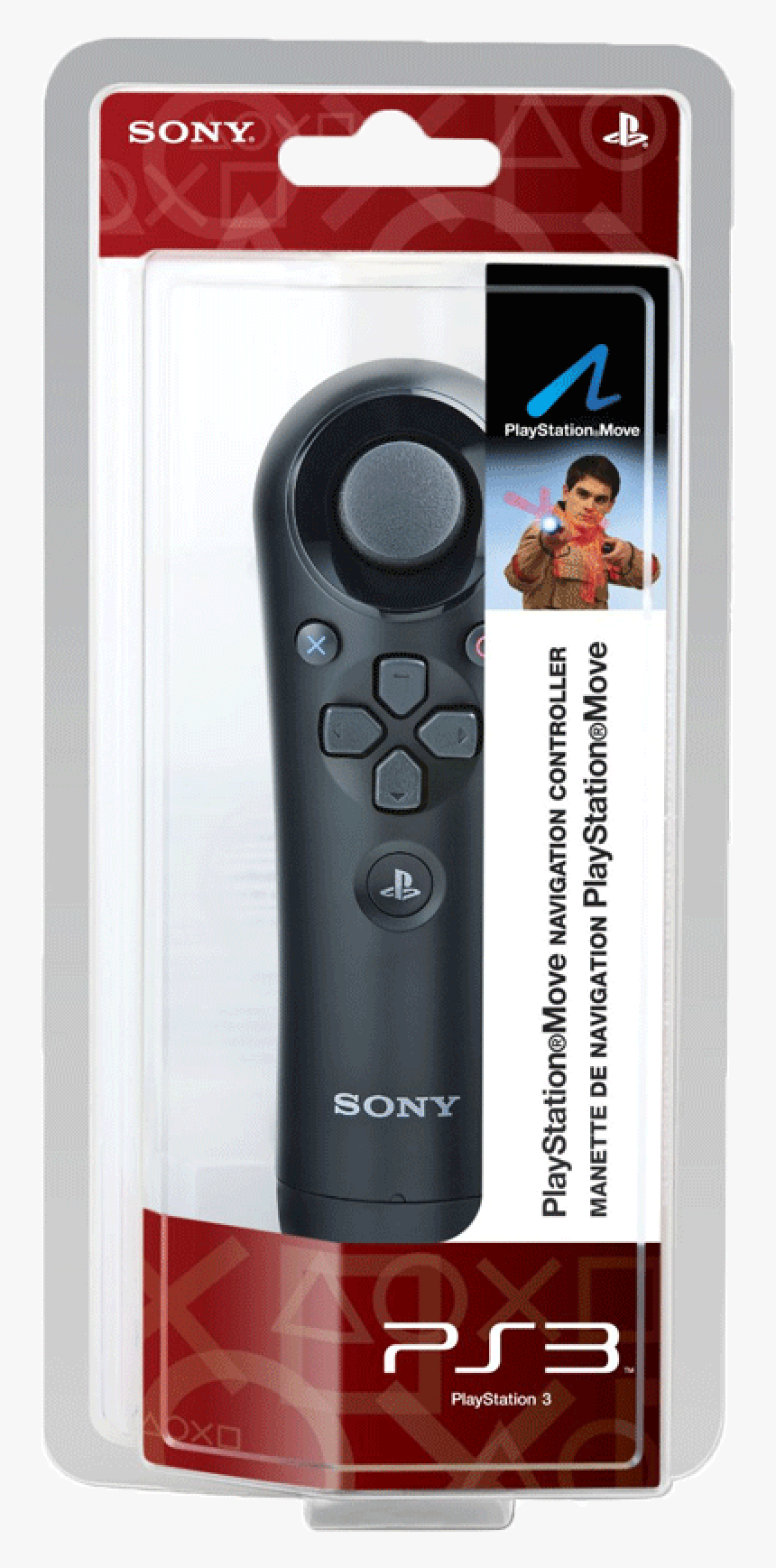 Sony Ps3 Navigation Controller - Sony Ps3 Move Navigation Controller, HD Png Download