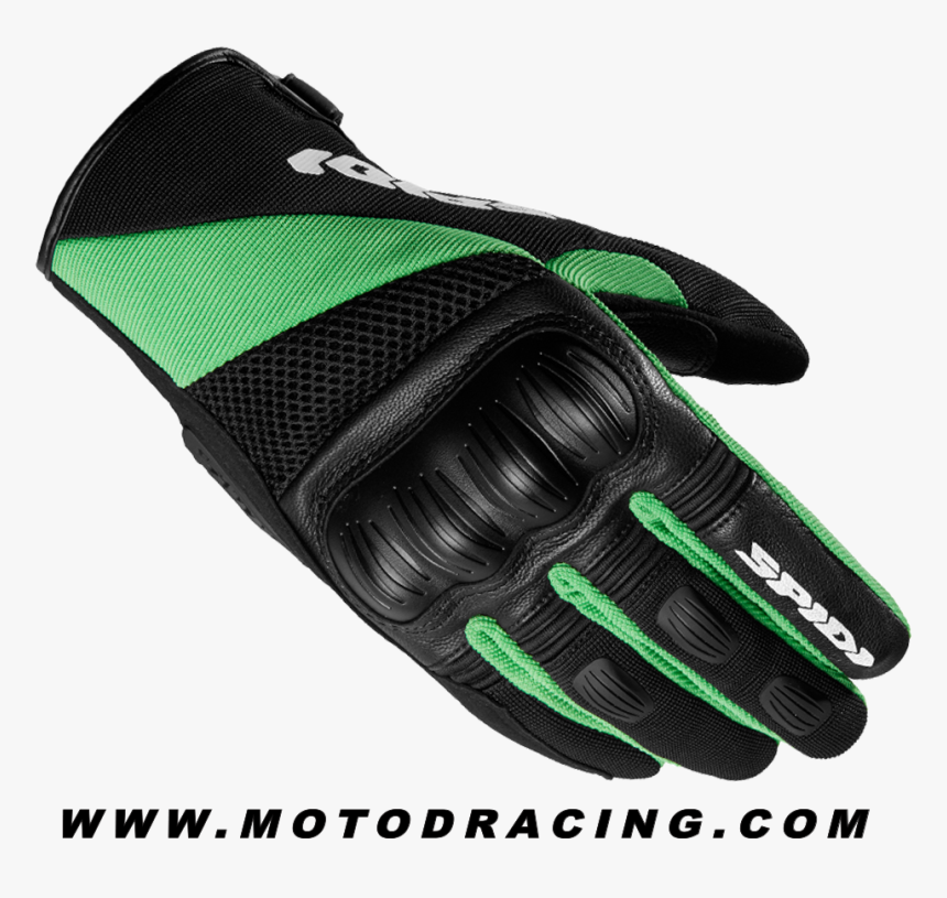 Spidi Ranger Gloves Black / Green - Motorcycle Gloves Orange And Black, HD Png Download