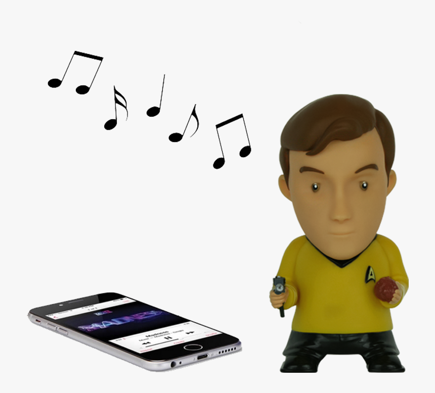 Captain Kirk Bluetooth® Figure Speaker With Sound Effects - Loudspeaker, HD Png Download