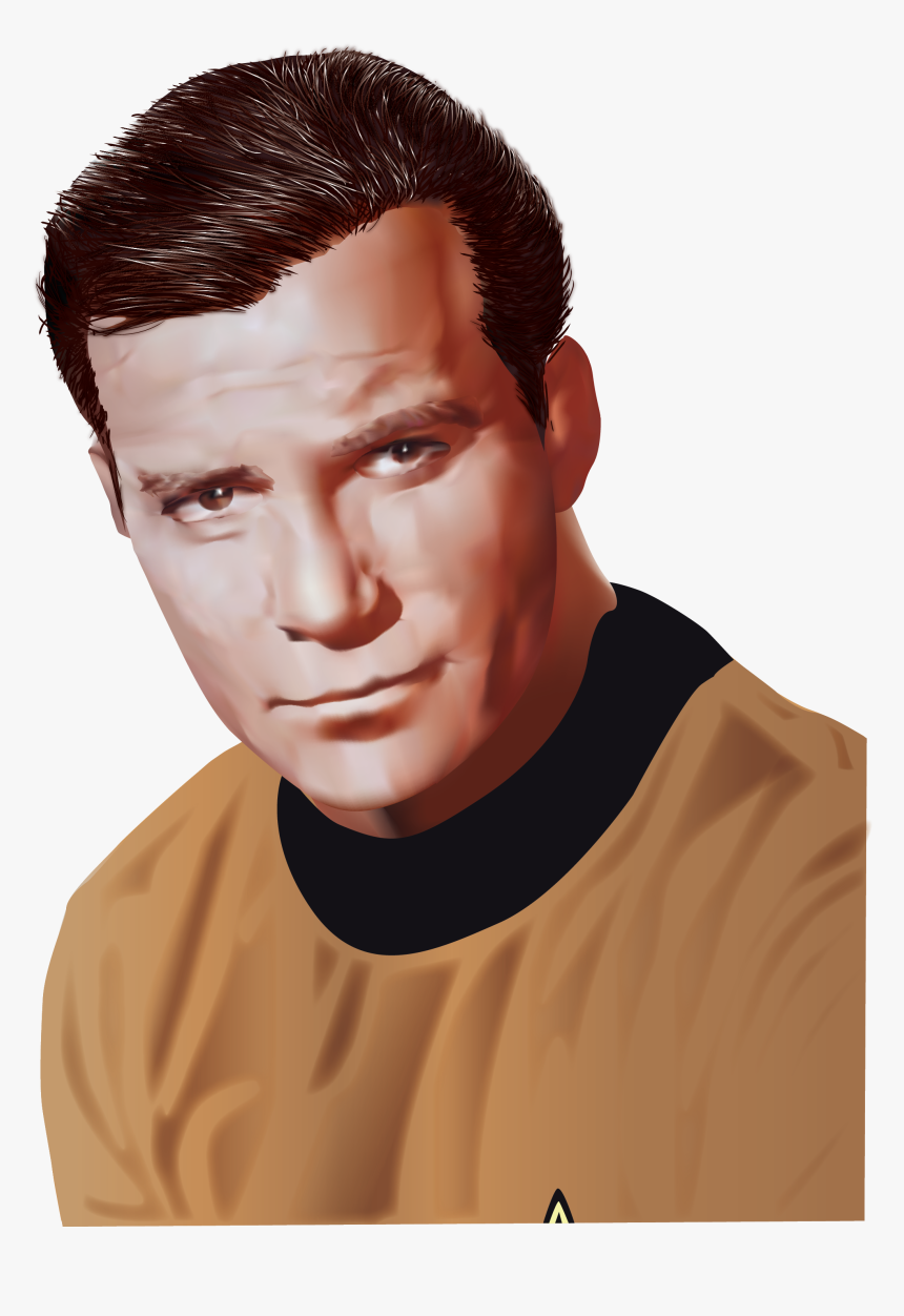 Aside From The Pen Tool, The Mesh Tool Is Probably - Star Trek-captain Kirk Portrait, HD Png Download