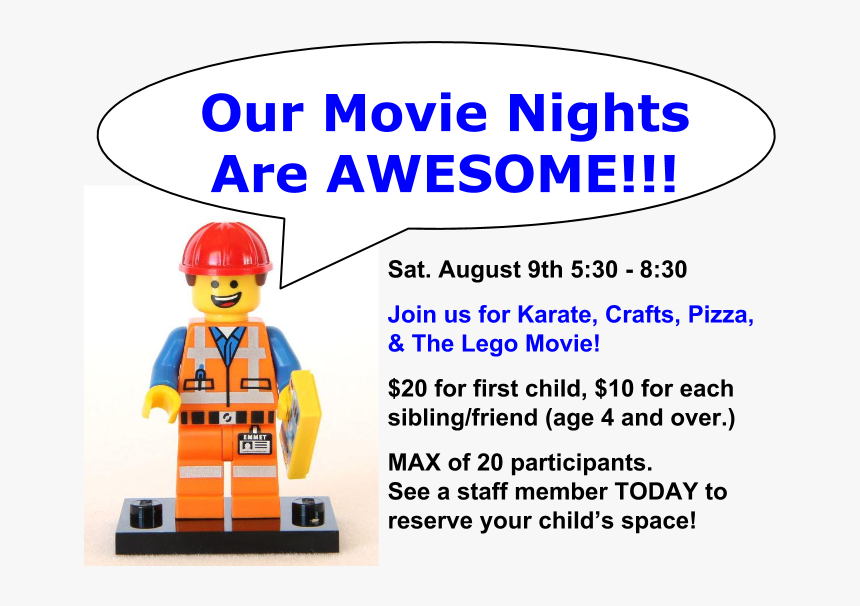 Movie Night - Lego, HD Png Download