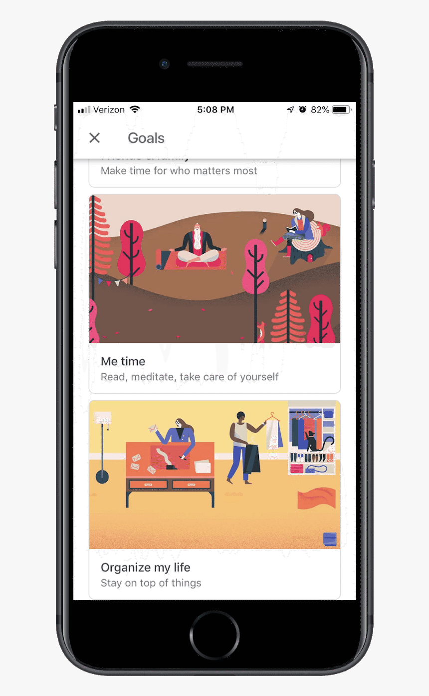 Choosing Goal Type In Gcal - Iphone, HD Png Download