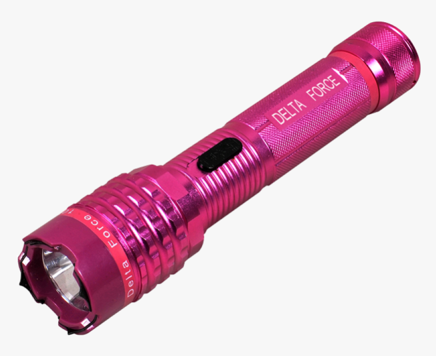 Pink Delta Force Flashlight Stun Gun - Delta Force Pink Flashlight Taser, HD Png Download